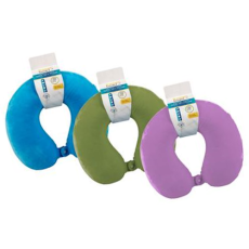 Travel Neck Pillow with Memory Foam, Assorted